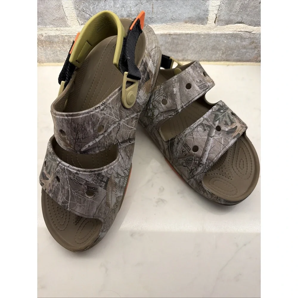 Crocs Classic All-Terrain 12 Realtree Edge Camo Sandals Men's Camouflage Slides